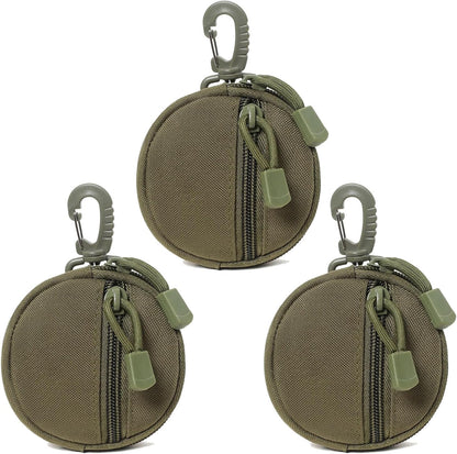 Tactical Belt Pouch Key Pouch Backpack Accessories Tactical Vest Attachments Small Molle Pouch EDC Wallet Travel Pill Container Portable