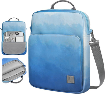 Dadanism 9-11 Inch Tablet Sleeve Bag Carrying Case with Shoulder Strap for iPad (A16) 11", iPad 10th Gen 10.9", iPad Air M4/Pro M5 11", iPad 9/8/7th 10.2", Galaxy Tab A11+ Plus 11", Cloudy Pink