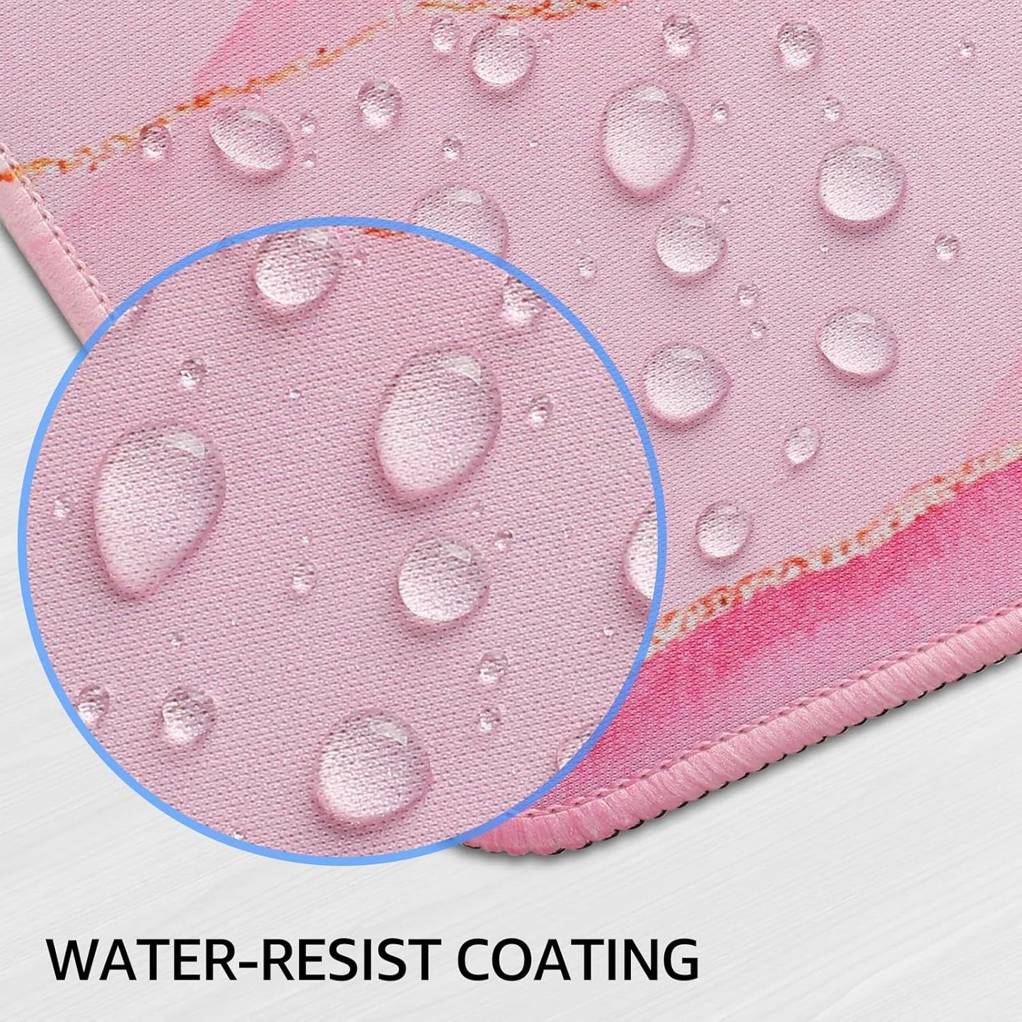 KTRIO Large Gaming Mouse Pad Desk Mat, Superior Micro-Weave Cloth for Precise Mouse Control, Non-Slip Rubber Base, Stitched Edges, Water-Resistant, for Gamer, Office & Home, 31.5" x 11.8" inches