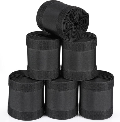 WILLBOND Carpet Cord Cover Cable Protector Floor Cover Cable Protector Management Only for Commercial Office Carpet(19.69 ft,Black)