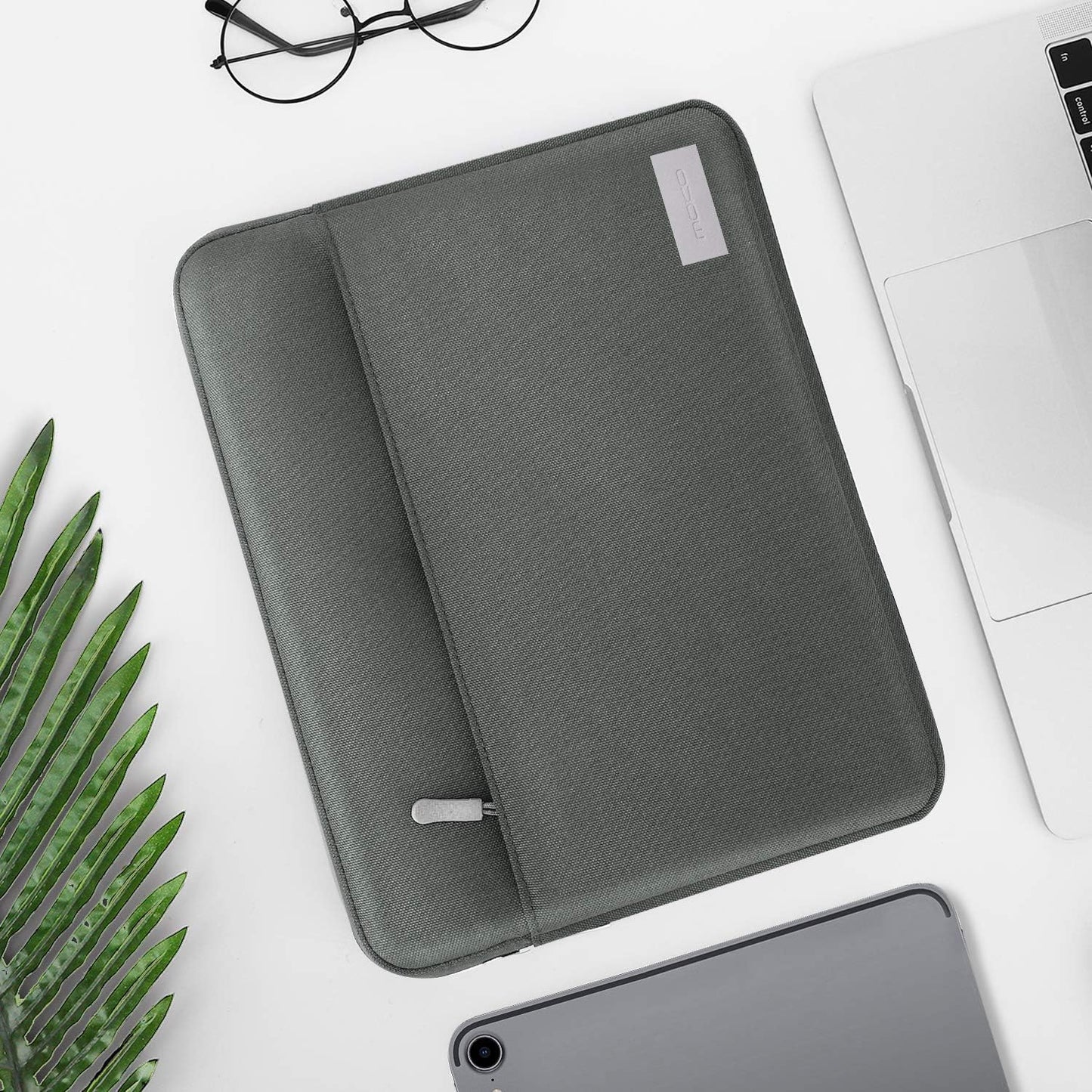 MoKo 9-11 Inch Tablet Sleeve Bag Carrying Case Fits iPad Pro 11 M5/Air M3, iPad A16 2025, i-Pad 10th 10.9, i-Pad 9/8/7th Gen 10.2, iPadAir 5/4th 10.9, Tab S8 11"/Tab A 10.1,Cloudy Pink