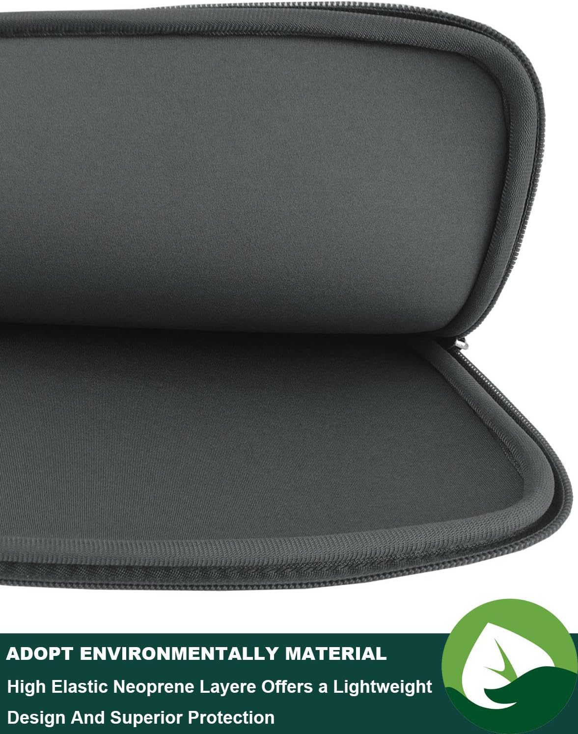 Naukay Laptop Sleeve Case, 15.6 Inch,Resistant Neoprene Notebook Computer Pocket Case/Tablet Briefcase Carrying Bag Compatible Asus/Dell/Fujitsu/HP/Sony/Toshiba/Acer- (Black)