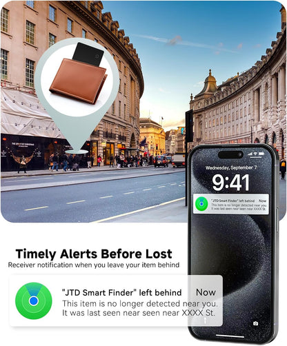 4-Pack 2026 MFi Certified Air Card Tag Tracker Wallet Tracker Card| Ultra Slim 0.07in, IP68 Waterproof | Works with Apple Find My (iOS) | for Wallets, Keys, Luggage,Bags,eirix Manufacturer