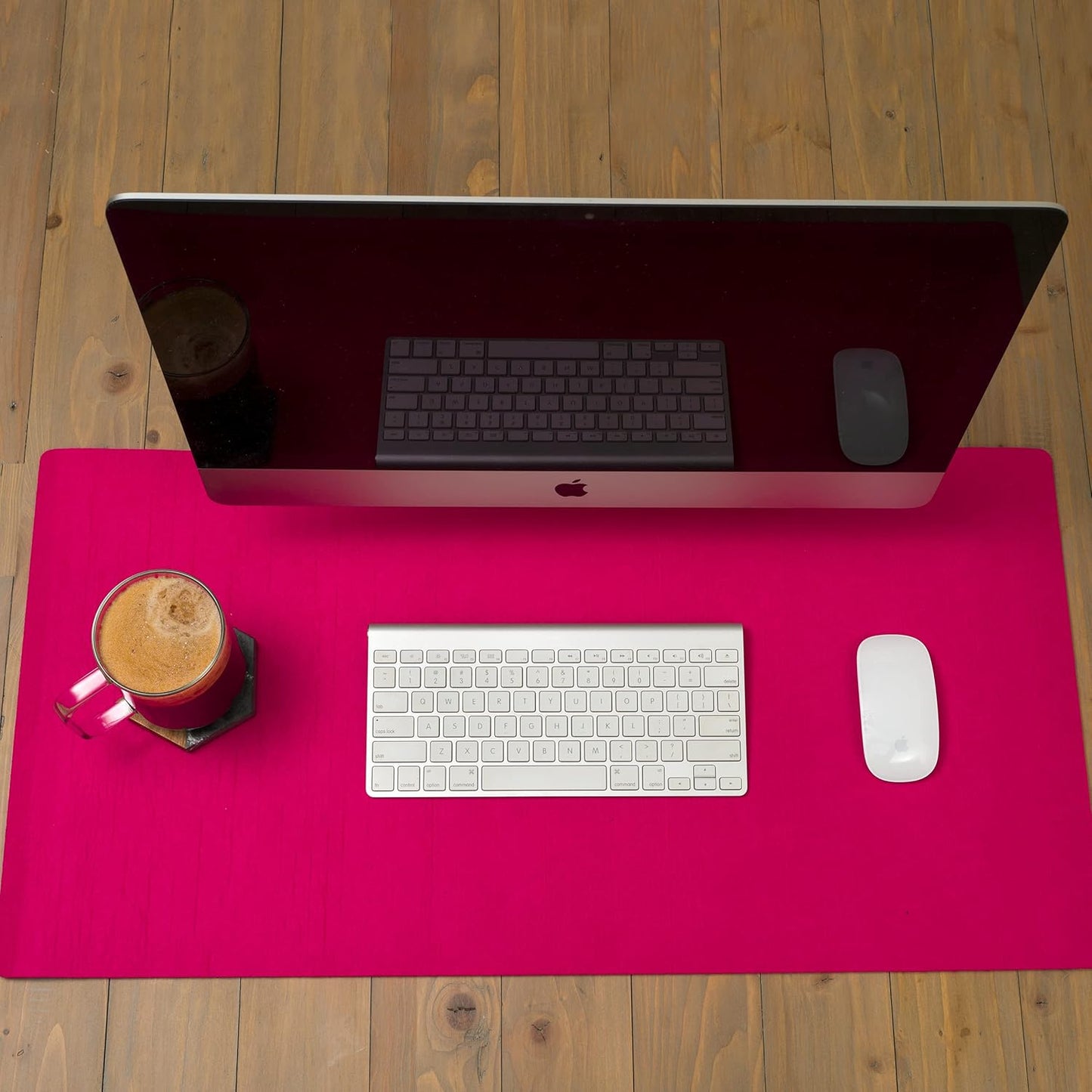 Felt Desk Pad- 31x16 with Non-Slip Backing (Green)