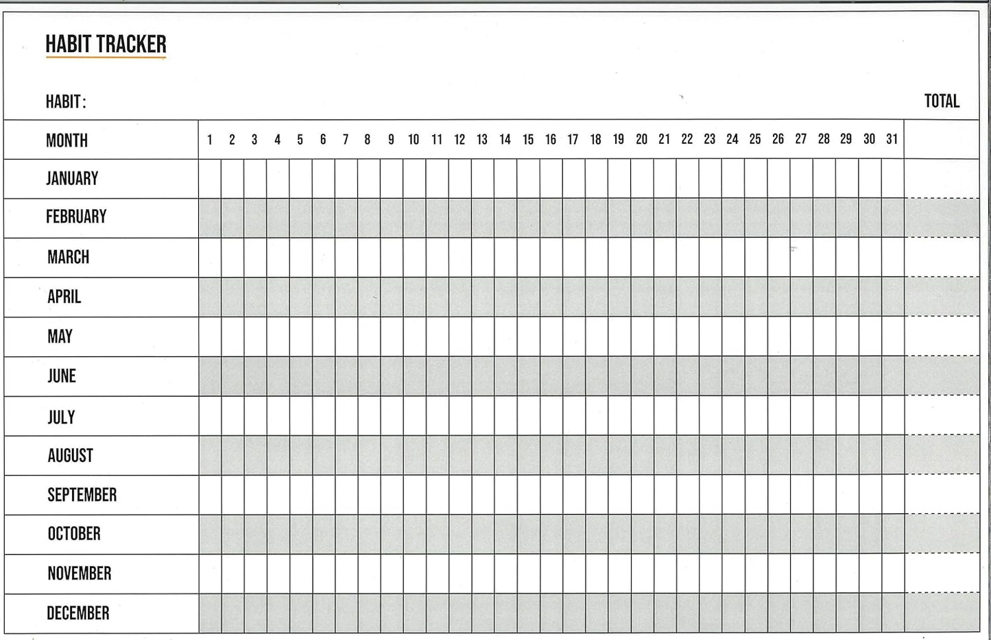 Dry Erase Calendar Double-Sided Monthly Planner Habit Tracker Journal