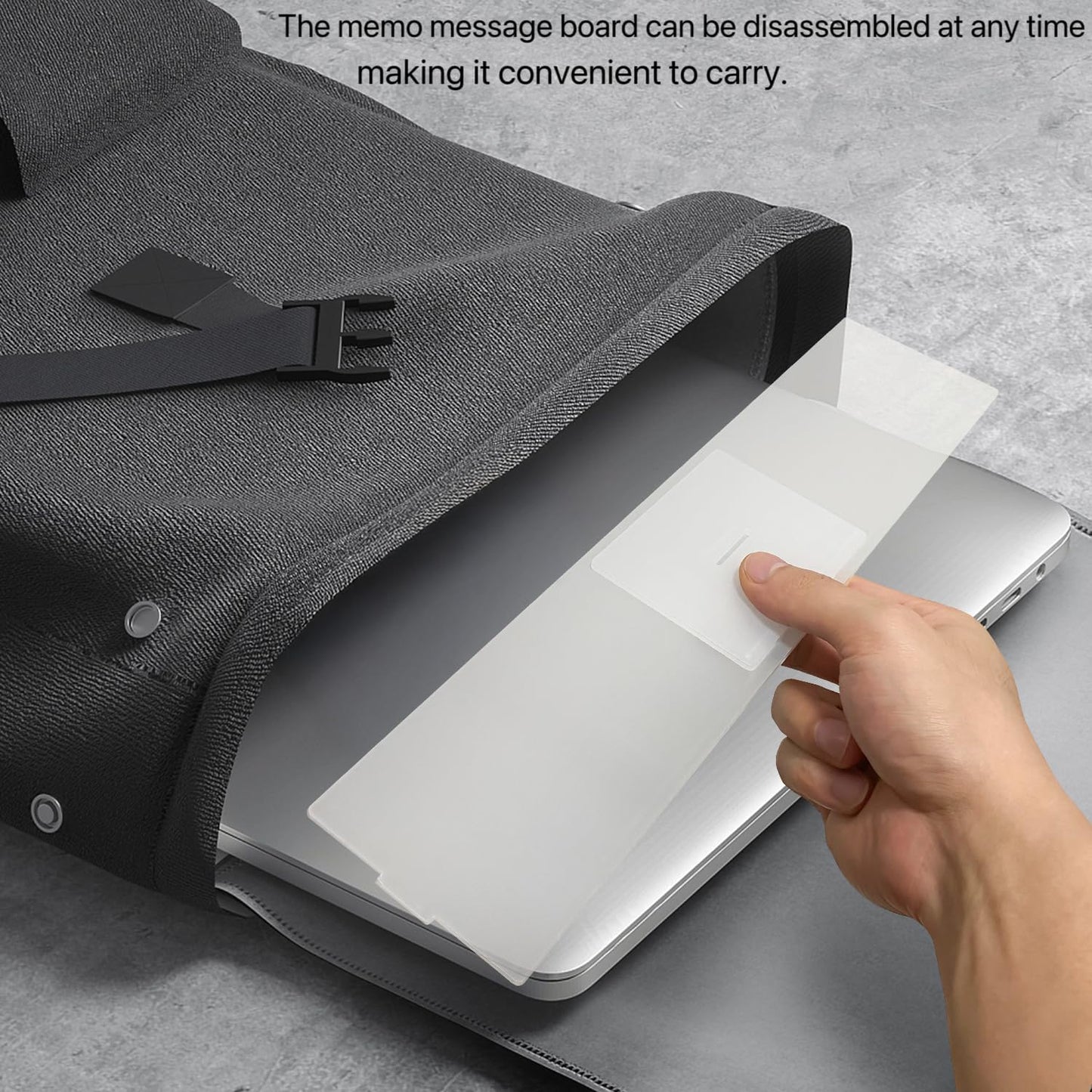 Detachable Acrylic Monitor Memo Board & Memo Message Board Holder by Computer Screen Sticky Note Stand Message Panel Reminder for Office Desk Accessories.2PCS Clear