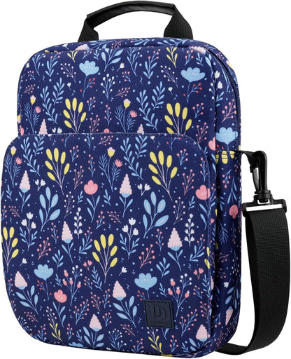 Dadanism 9-11 Inch Tablet Sleeve Bag Carrying Case with Shoulder Strap for iPad (A16) 11", iPad 10th Gen 10.9", iPad Air M4/Pro M5 11", iPad 9/8/7th 10.2", Galaxy Tab A11+ Plus 11", Cloudy Pink