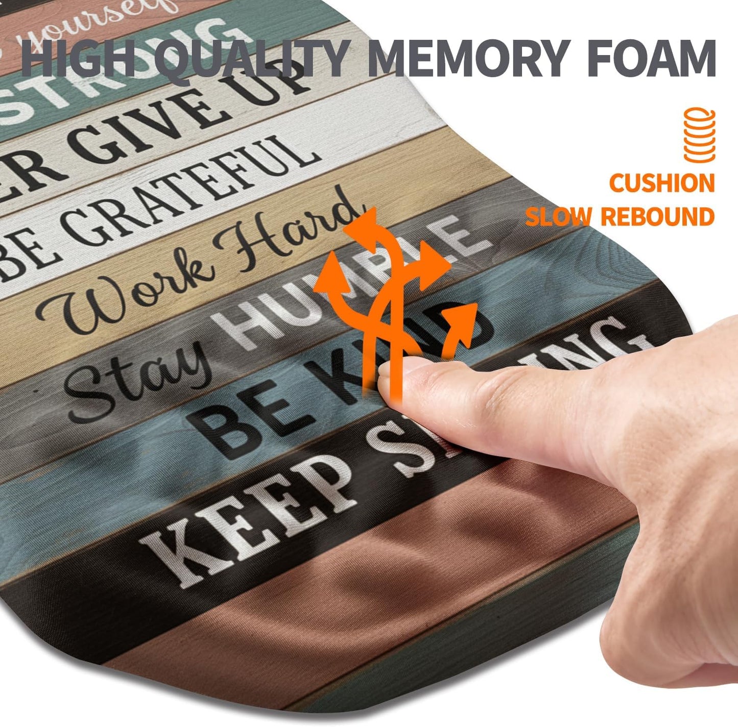 Ergonomic Slope Mouse Pad Wrist Support, Wrist Rest Mousepad for Carpal Tunnel Pain Relief with Massage Bulge and Slow Rebound Memory Foam (12x8 inch, Black)
