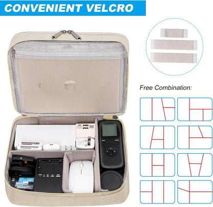 CILLA Electronics Organizer Travel, Travel Cord Organizer Case, Compact Electronics Accessories Bag for Cable, Cord, Charger, Phone