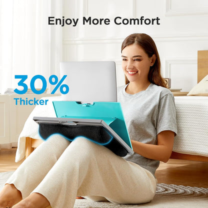 HUANUO Laptop Desk, Portable Laptop Stand Fits Up to 15.6 Inch Laptops, Adjustable with 8 Angles Lap Desks for Adults - Dual Cushion Desk for Sofa, Bed, Car or Work Table