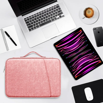DTTO 9-11 Inch Tablet Sleeve Bag for iPad A16, iPad Air 11-inch M3 M2 / Air 5/4th Gen 10.9", iPad Pro 11 M4, iPad 10/9/8/7th Gen, Galaxy Tab A9+, Waterproof Travel Bag, Pink