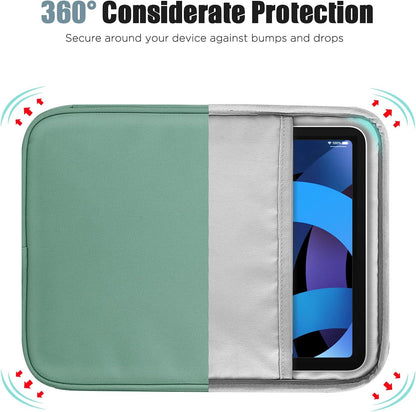 TiMOVO 9-11" Tablet Sleeve Bag for iPad 11-inch A16 2025, iPad 10.9"/10.2"| Air 11 Inch/5th/4th Gen. 10.9", Galaxy Tab A9+/A11Plus 11", Protective Bag with Pocket, Black