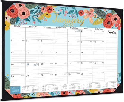 2026-2027 Desk Calendar - Large Desk Calendar 2026-2027, JUL 2026 - DEC 2027, 22" x 17", 18 Months Calendar Large, Desk/Wall Calendar 2-IN-1 with Corner Protectors, Desk Pad, To-Do List & Notes - Blue
