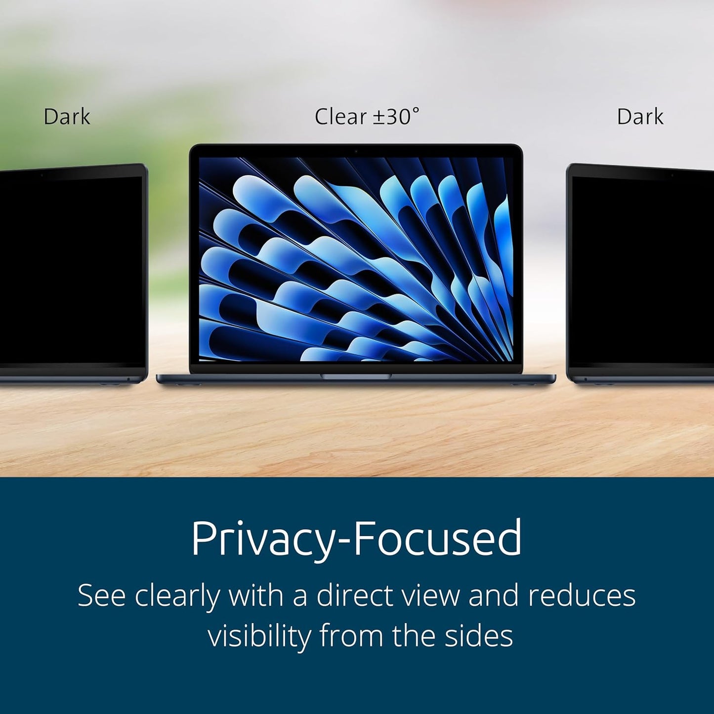 Kensington MagPro™ Magnetic Laptop Privacy Screen 14 inch, Removable 16:9 Laptop Privacy Filter, Anti-Glare, Blue Ray Reduction, Dell Latitude 5420, HP Elitebook 840 G6-G8, Lenovo, Asus (K58352WW)