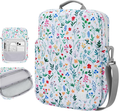 Dadanism 9-11 Inch Tablet Sleeve Bag Carrying Case with Shoulder Strap for iPad (A16) 11", iPad 10th Gen 10.9", iPad Air M4/Pro M5 11", iPad 9/8/7th 10.2", Galaxy Tab A11+ Plus 11", Cloudy Pink