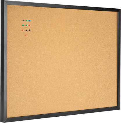 OWLKELA Cork Bulletin Board 17.7"X 13.3", Notice Pin, Ideal for Office & Home Decor, School Message or Vision