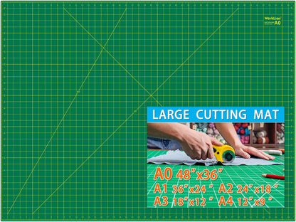 Worklion Self Healing Cutting Mat for Craft-Thickened 18inch x 12inch fabric sewing mat for quilting,rotary cutting, nonslip