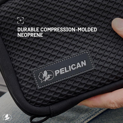 Pelican Electronic Organizer Travel Case - Portable Storage Bag with Multiple Storage Mesh Pockets for Cables, Chargers, Power Bank, AirPods - Black