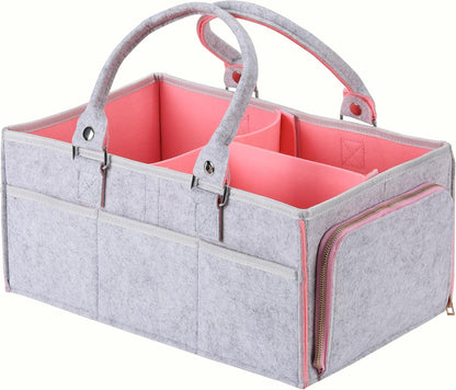 Mr. Pen- Baby Diaper Caddy Organizer, Gray, Medium, Nursery Storage Bin and Car Organizer for Diapers and Baby Wipes
