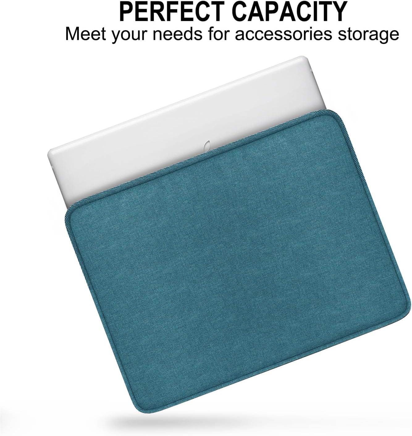 Laptop Sleeve 15.6 Inch, Shockproof Protective Traveling Computer Case, Water Resistant Portable Laptop Carrying Bag Compatible for Lenovo, HP, Dell, Asus,MacBook, Notebook, Black