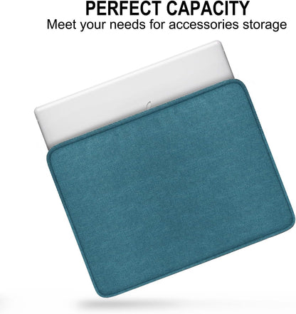 Laptop Sleeve 15.6 Inch, Shockproof Protective Traveling Computer Case, Water Resistant Portable Laptop Carrying Bag Compatible for Lenovo, HP, Dell, Asus,MacBook, Notebook, Black