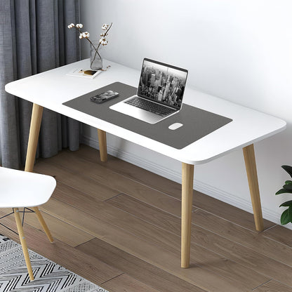 AFIING Large Desk Mat 47" x 17", Dual-Sided Natural Cork & PU Leather Desk Pad, Non-Slip Waterproof Mouse Pad for Office, Home & Gaming, Black