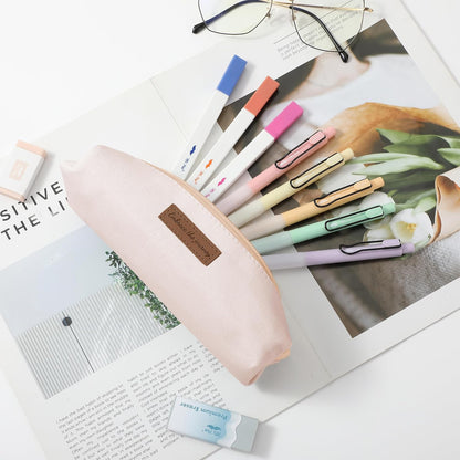 Mr. Pen- Cute Pencil Case Pouch, Multipurpose Canvas Bible Pencil Pouch, Smooth Zipper, Premium Material, Neat Stitches, Ideal for Stationery, Cosmetics, Electronics, School, Office, Travel