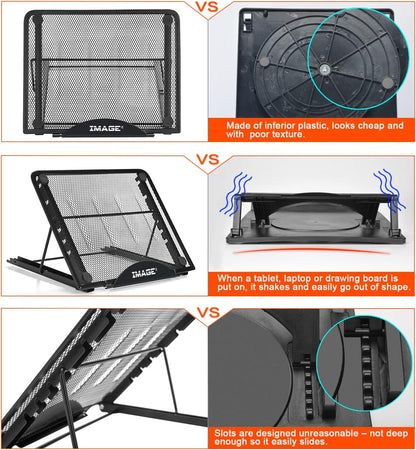 IMAGE Light Box Stand,Multifunction 7 Angle Points Skidding Prevented Tracing Holder for Laptop LED Light Table A4 LB4 L4S and Most tracing Ligh Box pad