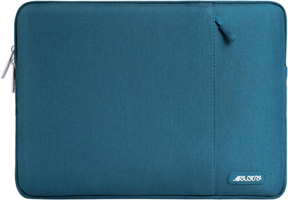 MOSISO Laptop Case 13.3 inch, 13-13.3 inch Laptop Sleeve Compatible with MacBook Air/Pro 13/Pro 14 M5 M4 M3 M2 M1, HP Dell ASUS Lenovo,Polyester Vertical Computer Sleeve Bag with Pocket, Antique Green - Colors B