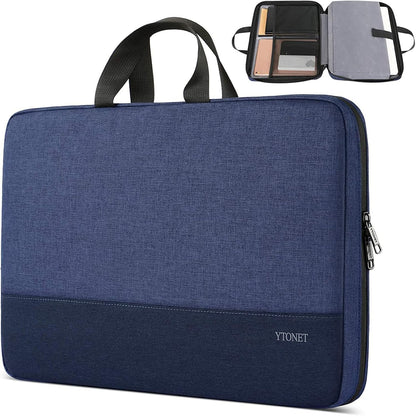 Ytonet Laptop Case, 15.6 inch TSA Laptop Sleeve Computer Bag Water Resistant Computer Case Carrying Cover Compatible for Lenovo, HP, Dell, Asus Notebook, Gifts for Men Women, Grey