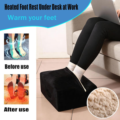 Foot Rest for Under Desk at Work,At Work Soft Ergonomic Footrest,Support Foot Pillow,Heel Chair,Leg Elevation Pillow,(Blue)