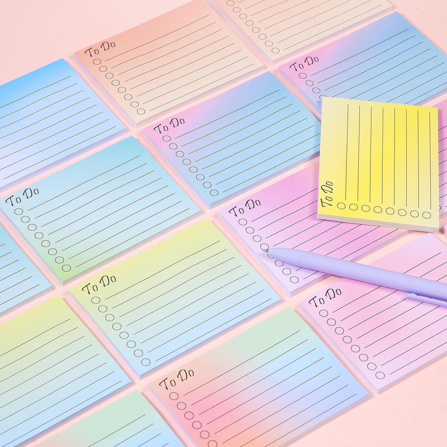 Mr. Pen- to Do List Sticky Notes, 3” x 5”, 9 Pads, 360 Sheets, Lined Checklist Sticky Pads with Smooth Writing, Easy Peel-Off, Thick Paper for Planning, Office, School & Daily Tasks