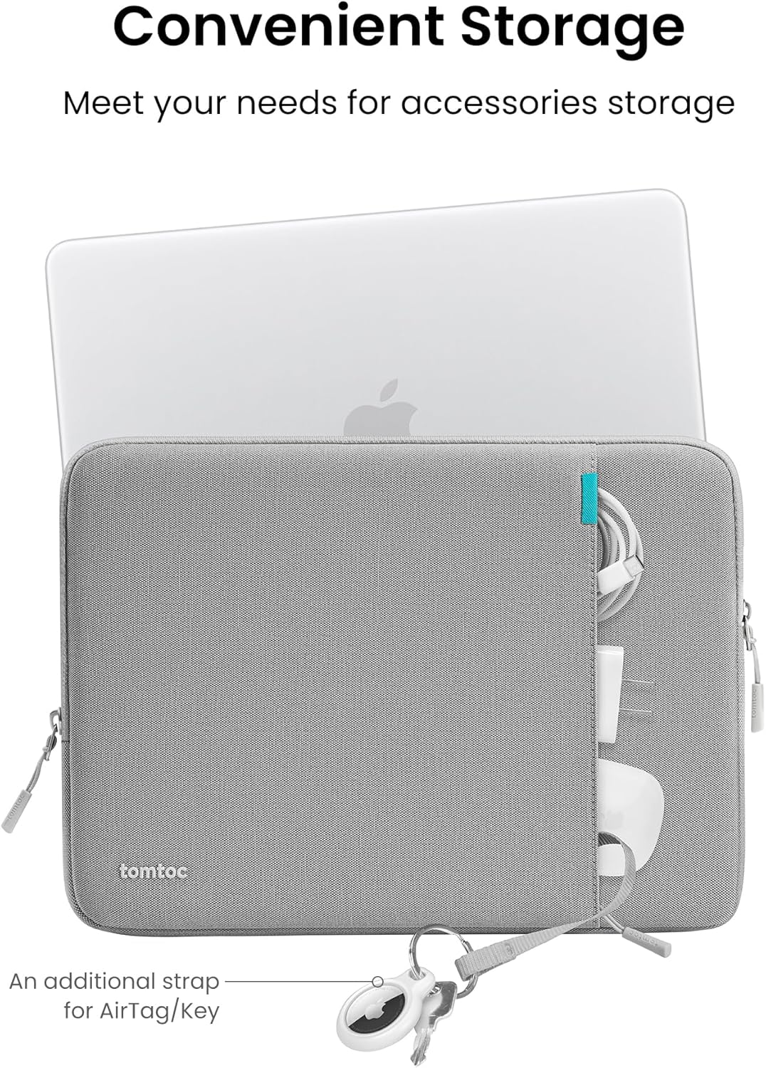 tomtoc 360° Protective Tablet Sleeve for 2026 iPad Air 11-inch (M4/M3/M2), iPad Pro 11-inch (M5/M4/4th/3rd/2nd/1st Gen) with Magic Keyboard/Smart Keyboard Folio, 11" iPad Water-Resistant Tablet Case