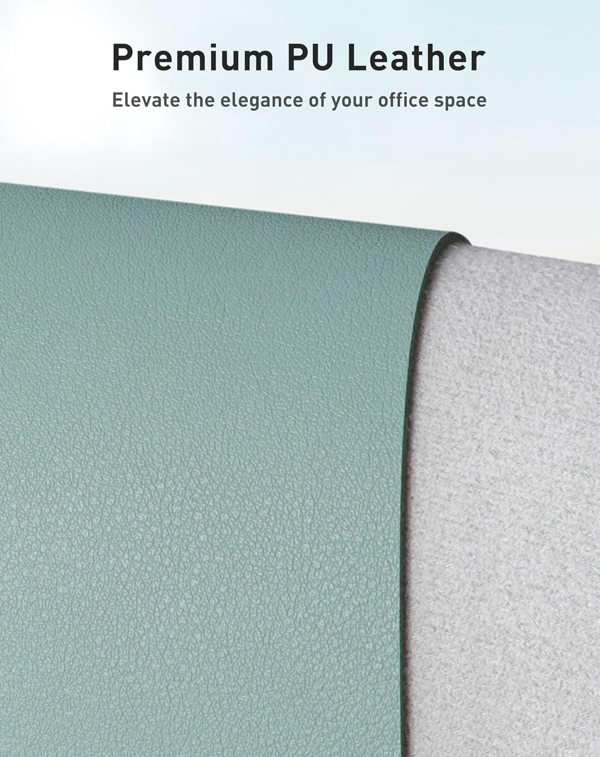 Aothia Leather Desk Pad Protector, Mouse Pad, Office Desk Mat, Non-Slip PU Leather Desk Blotter, Laptop Desk Pad, Waterproof Desk Writing Pad for Office and Home (Brown,23.6" x 13.7") - Colors A