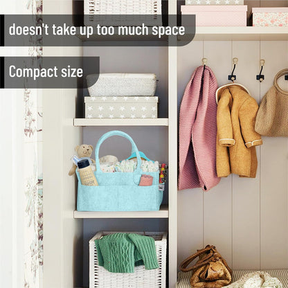 Mr. Pen- Baby Diaper Caddy Organizer, Gray, Medium, Nursery Storage Bin and Car Organizer for Diapers and Baby Wipes