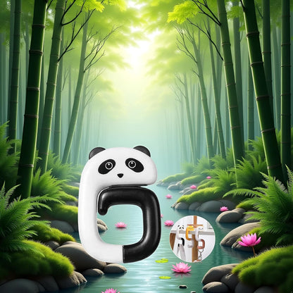 Panda Handbag Hook Hanger, Portable Folding Table Hook for Desk, Under Table Bar, Purse Holder Handbag Accessory, Handbag Hangers (2.95x1.96 inches)
