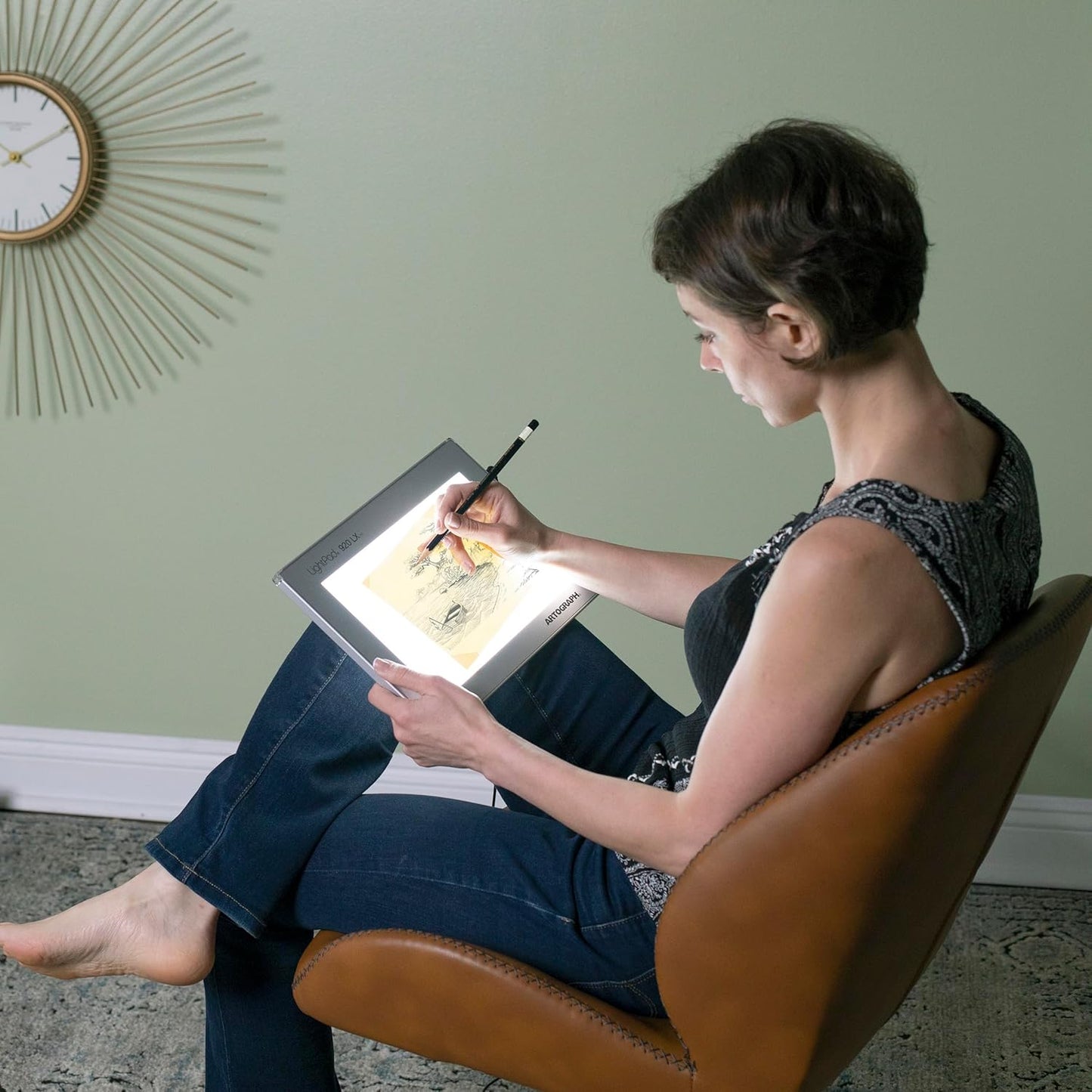 Artograph Thin LED Light Box, 17" x 12" Dimmable Drawing & Tracing Pad, LightPad 940 LX