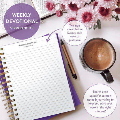 Christian Planner 2026 Daily Planner - Faith Based Monthly and Weekly Planner, Vision Board, and Habit Tracker - 2026 Calendar, Personal Organizer and Devotional Journal (Hardcover, Pine)