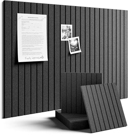 Fluxynara Large Felt Bulletin Board 48" x 36" Cork Board Alternative-12 Pack with 70 Safe Removable Adhesive Tabs, Cork Boards for Walls Cork Board for Home Office Classroom Pin Board (Oatmeal)