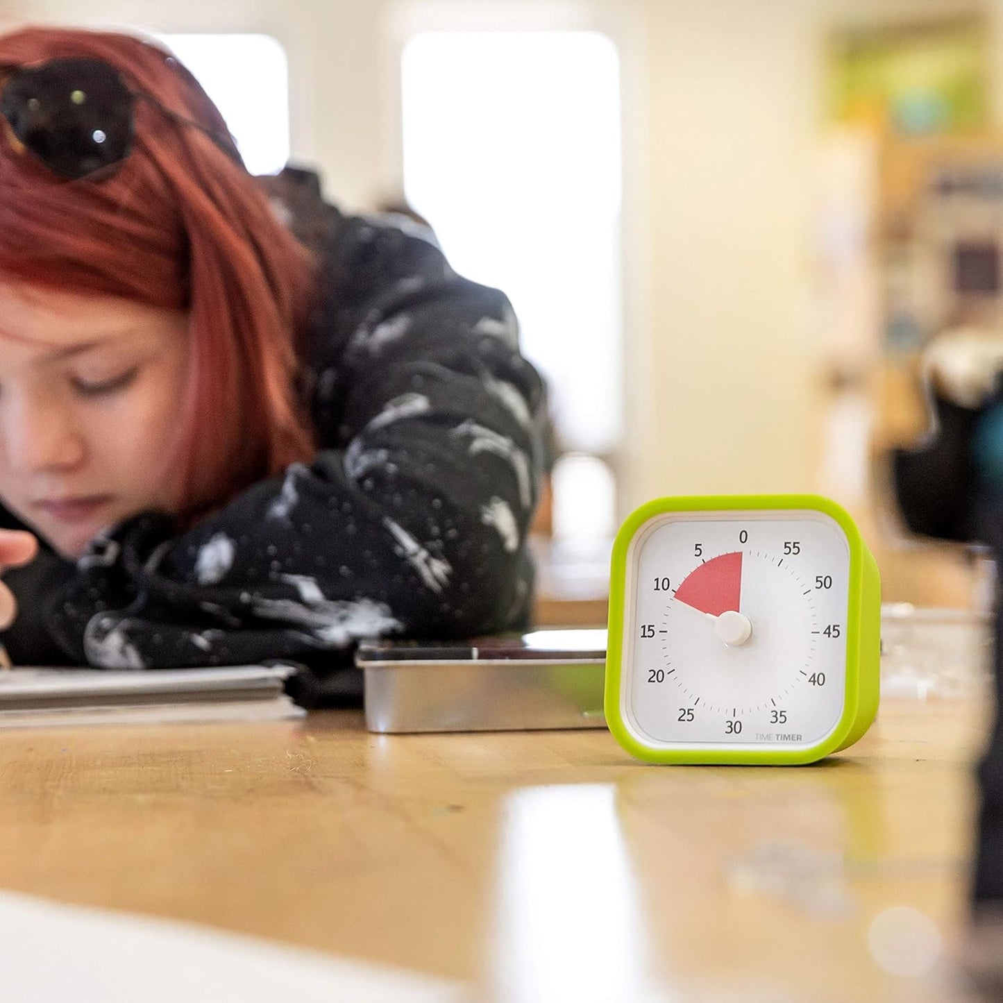 TIME TIMER 60 Minute MOD Education Edition ⁠— Visual Timer with Desktop Software for Kids Classroom Learning, Teachers Desk Clock, Study Tool and Office Meetings with Silent Operation (Charcoal)