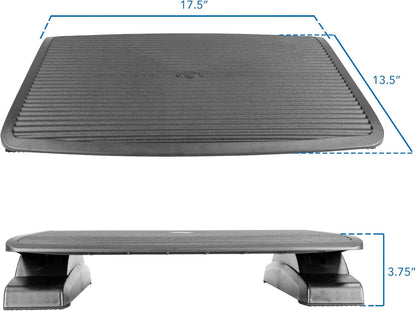 Mount-It! Under Desk Footrest, Adjustable Foot Rest Under Desk with 3 Tilt Positions, Large Non Slip Office Foot Rest with Massaging Surface, Ergonomic Foot Stool Under Desk for Home or Office
