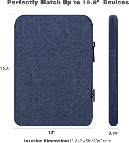 MoKo 7-8 Inch Tablet Sleeve Bag, Polyester Pouch Cover Case Fits iPad mini (A17 Pro) 8.3" 2024, iPad mini 6/5/4/3/2/1, Samsung Galaxy Tab S2 8.0, Tab A 8.0, ZenPad Z8s 7.9,Black