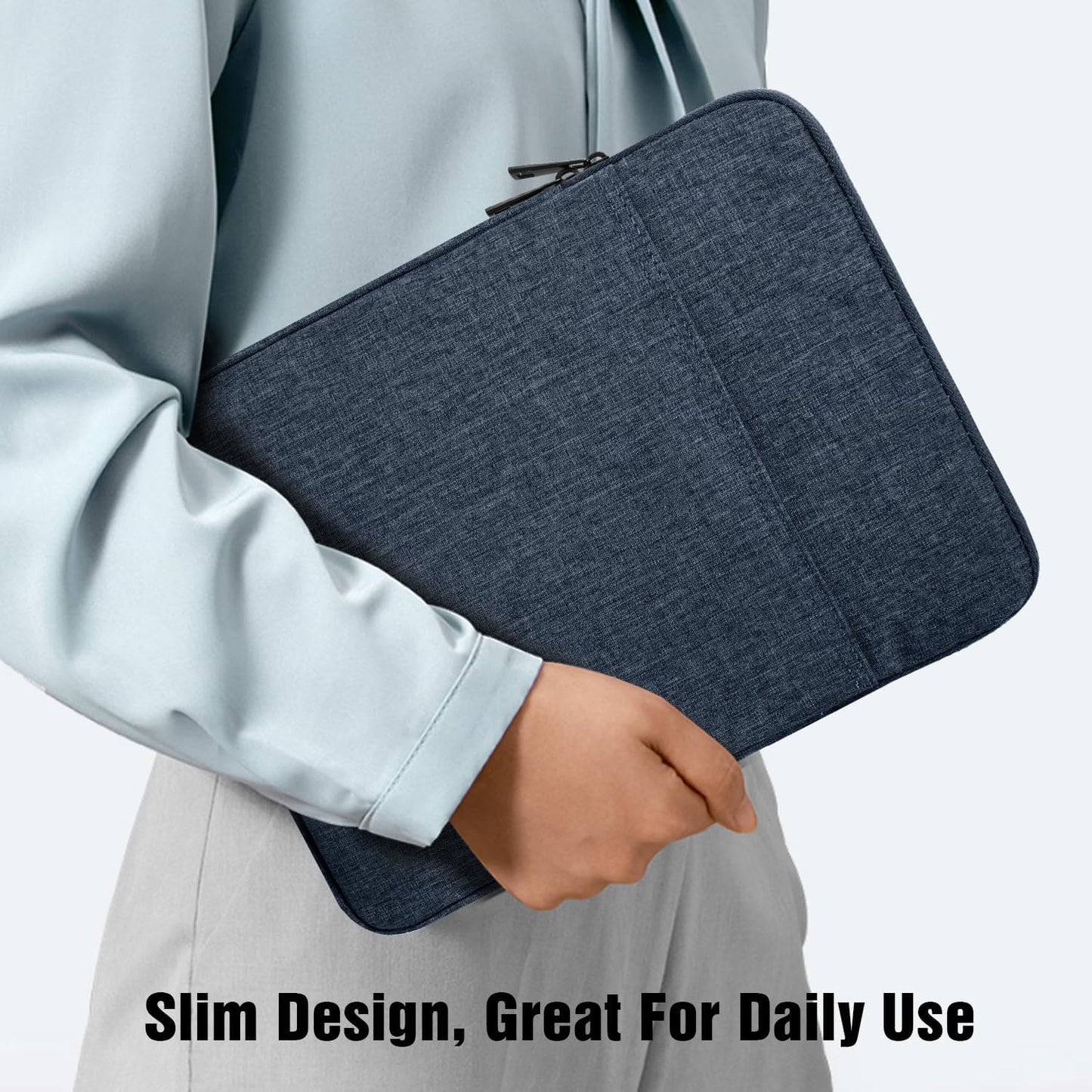 TiMOVO 9-11" Tablet Sleeve Bag for iPad 11-inch A16 2025, iPad 10.9"/10.2"| Air 11 Inch/5th/4th Gen. 10.9", Galaxy Tab A9+/A11Plus 11", Protective Bag Fit Smart Keyboard, Dusty Blue