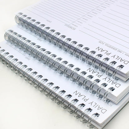 To Do List Notepad 3 Pack, Undated Daily Planner Notepad With To Do List Notebook Checklist Planner Spiral Waterproof Notepad for Office Supplies, School Planner, 52 Sheets/Pack, 5.5"*8.3" A5 Size