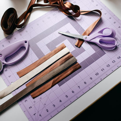 Fiskars Self Healing Cutting Mat with Grid for Sewing, Quilting, and Crafts - 18" x 24 Grid Lilac/Mountain Haze