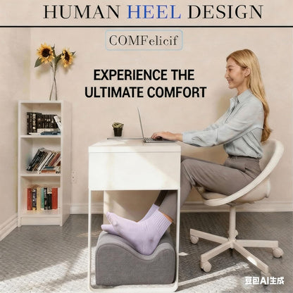 Foot Rest for Under Desk at Work,At Work Soft Ergonomic Footrest,Support Foot Pillow,Heel Chair,Leg Elevation Pillow,(Blue)
