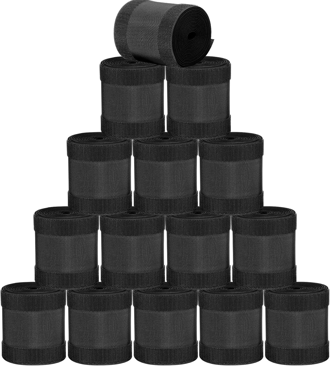 WILLBOND Carpet Cord Cover Cable Protector Floor Cover Cable Protector Management Only for Commercial Office Carpet(19.69 ft,Black)