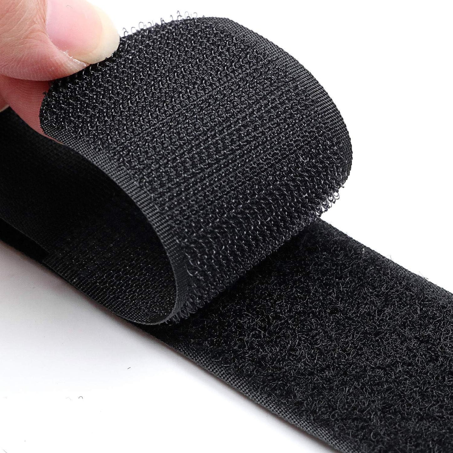 ENVISIONED Reusable Cinch Straps 2" x 40" - 6 Pack, Multipurpose Strong Gripping, Quality Hook and Loop Securing Straps (Black) - Colors B