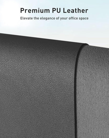 Aothia Leather Desk Pad Protector, Mouse Pad, Office Desk Mat, Non-Slip PU Leather Desk Blotter, Laptop Desk Pad, Waterproof Desk Writing Pad for Office and Home (Brown,23.6" x 13.7") - Colors B