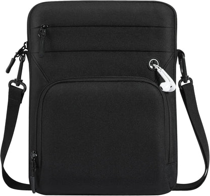 Dadanism 9-11 Inch Tablet Sleeve Bag with Shoulder Strap for iPad (A16) 11", iPad Air M4 Pro M5 11", i-Pad 10th Gen 10.9", i-Pad 9/8/7th Gen 10.2", Galaxy Tab A11+ Plus 11", reMarkable 2 10.3", Black